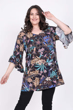 Angelino Ruffled Sleeve Blouse