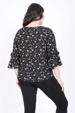 Angelino Ruffled Sleeve Blouse