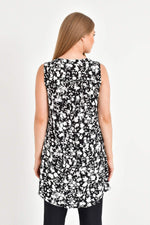 Angelino Sleeveless V Neck Blouse