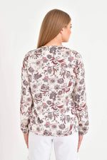 Angelino Double Breasted Satin Blouse