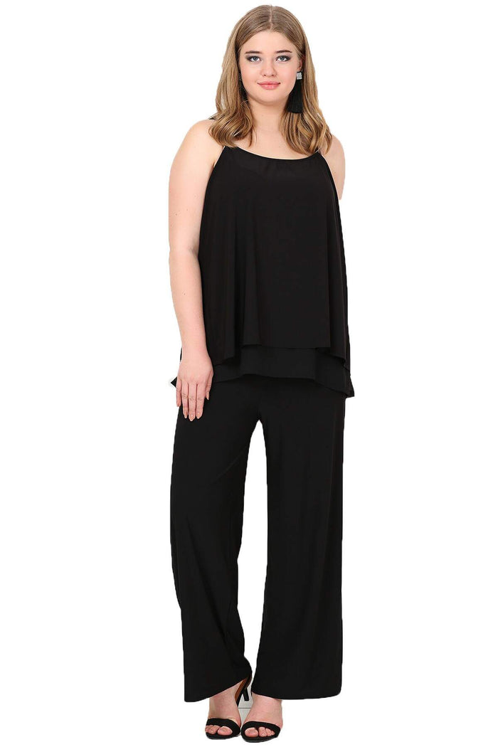 Plus Size Back Chiffon Evening Blouse KL6969