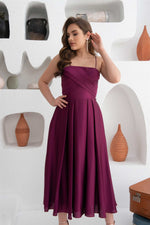 Angelino Pins Satin Drapeli Evening Dress