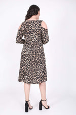 Angelino Shoulder-Framed Wrap Dress