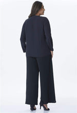 Angelino Front Size Two Layer Wide Leg Trousers