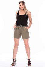 Angelino Front Tied Pocket Shorts