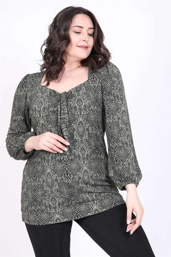 Angelino Tie Front Princess Sleeve Blouse