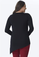 Angelino Asymmetric Tunic With Mesh Detail