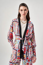 Special Patterned Cuffed Mix Kimono