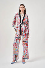 Special Patterned Cuffed Mix Kimono