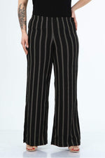 Angelino Trousers With Slit Waist Elastic Waist Trousers