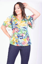 Angelino Cape Sleeve Blouse