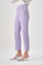 Pleated Basic Lilac Pants