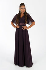 Angelino Pins Long Evening Dress with Chiffon Patient