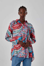 Printed Button Down Shirt