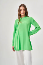 Pleated Green Tunic