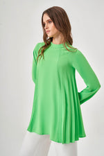 Pleated Green Tunic