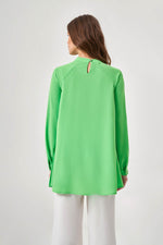 Pleated Green Tunic