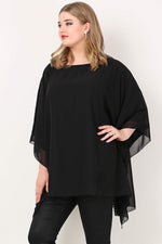 Plus Size Back Chiffon Evening Dress KL1900