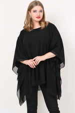 Plus Size Back Chiffon Evening Dress KL1900
