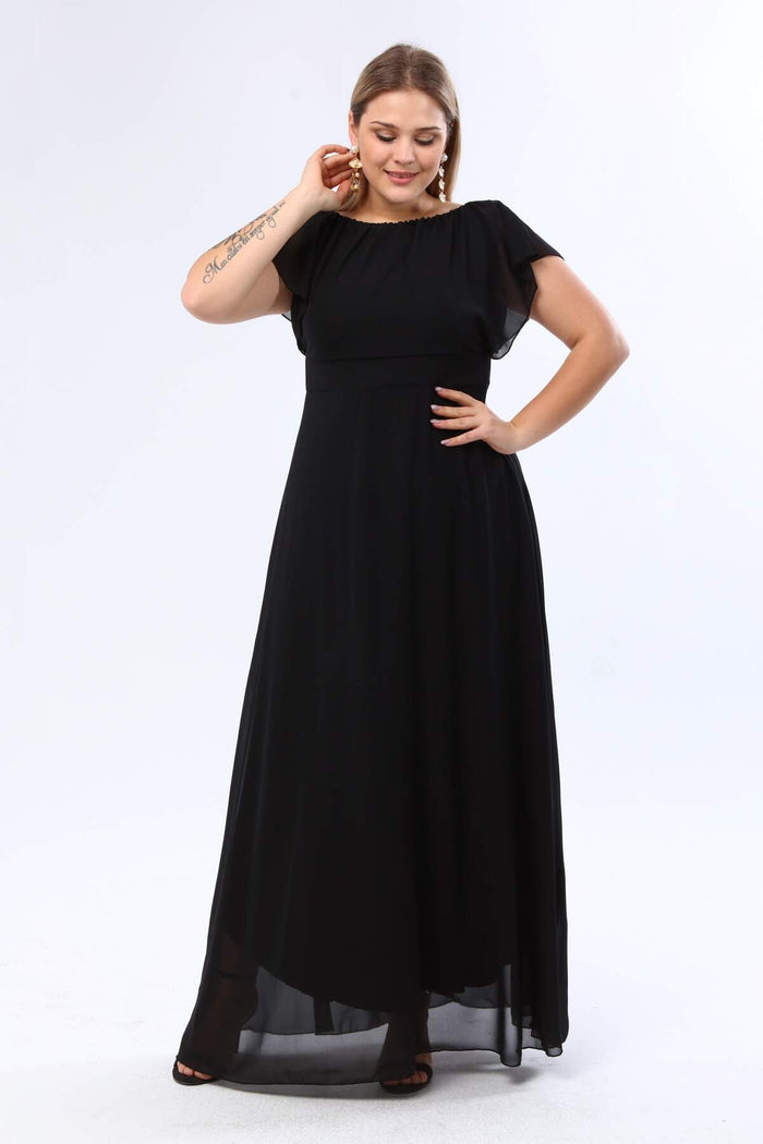 Plus Size Chiffon Evening Dress DD7881