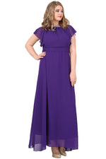 Plus Size Chiffon Long Evening Dress KL7881