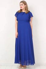 Plus Size Chiffon Long Evening Dress KL7881