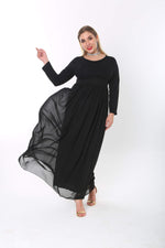 Plus Size Hijab Long Evening Dress KL4009T