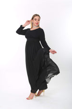 Plus Size Hijab Long Evening Dress KL4009T