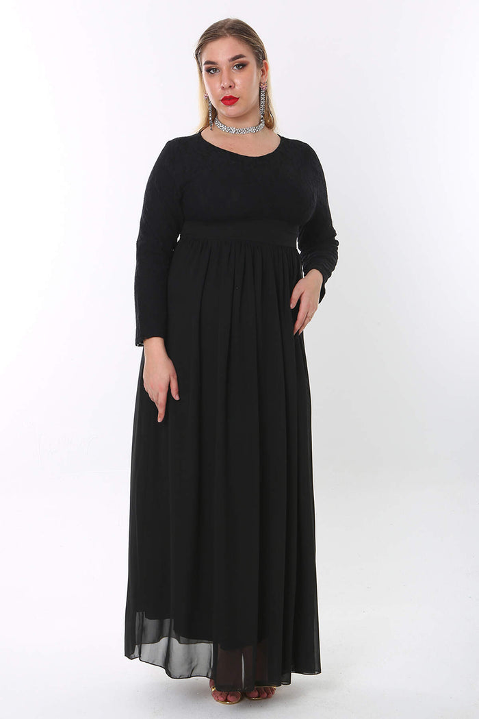 Plus Size Hijab Long Evening Dress KL4009T