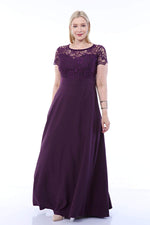 Plus Size Evening Lace Dress KL802