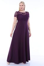 Plus Size Evening Lace Dress KL802