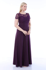 Plus Size Evening Lace Dress KL802