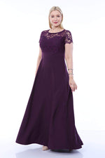 Plus Size Evening Lace Dress KL802