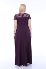 Plus Size Evening Lace Dress KL802