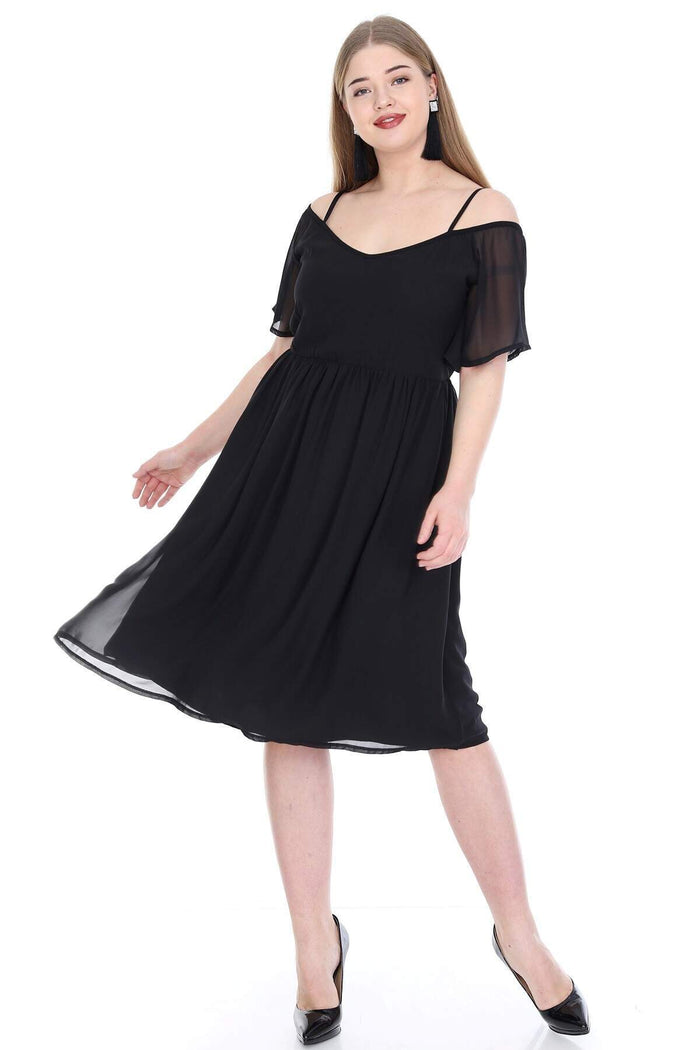 Plus Size Evening Dress Black Dress PNR5602