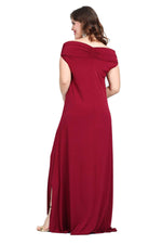 Large Size Gentle And Elegant Kiss Collar Evening Dress KL126