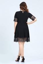 Angelino Young Plus Size Lace Mini Dress kl2235