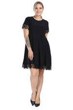 Angelino Young Plus Size Lace Mini Dress kl2235