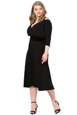 Large Size Shoulder Strap Evening Dress KL7005