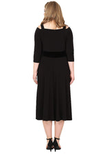 Large Size Shoulder Strap Evening Dress KL7005
