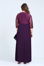 Plus Size Laced Evening Dress KL8756