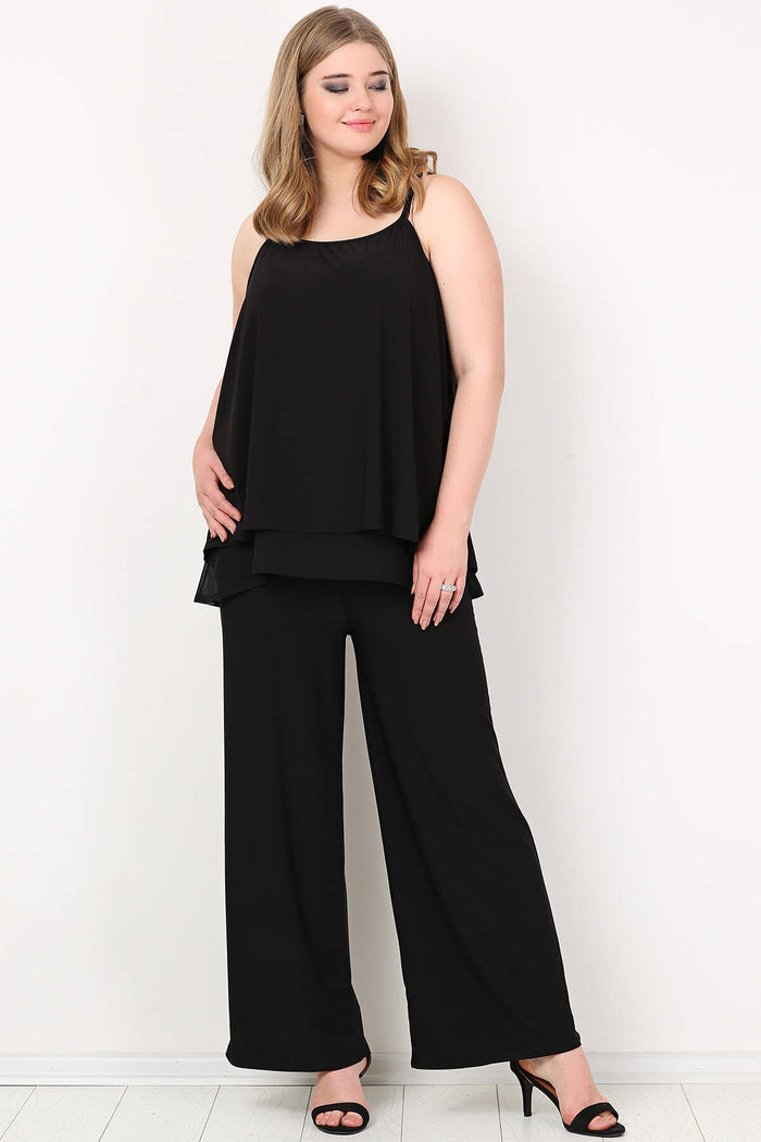 Large Size Lycra Evening Trousers KL94P