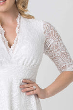 Large Size Lycra Lacy Short Dress KL70088