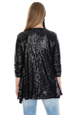 Plus Size Sequined Evening Jacket KL7884