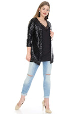 Plus Size Sequined Evening Jacket KL7884