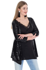 Plus Size Sequined Evening Jacket KL7884