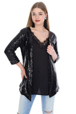 Plus Size Sequined Evening Jacket KL7884