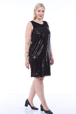 Large Size Sequined Evening Dress KL17090