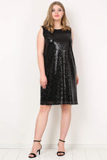 Large Size Sequined Evening Dress KL17090