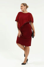 Plus Size Sequined Long Evening Dress KL8022K